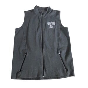 Tasc Performance Mens Gray Chequamegon Fat Tire Festival Cycling Vest Large L